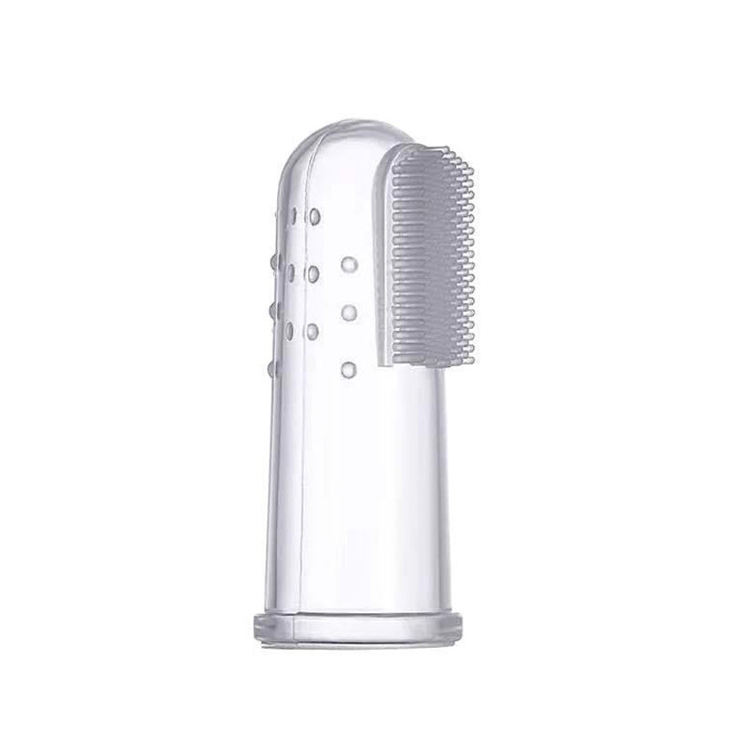 Pet Finger Toothbrush For Dogs Cats Extra Soft Silicone Bristles Professional Dog Toothbrush Cat Toothbrush Easy Teeth Cleaning For Dog Dental Hygiene