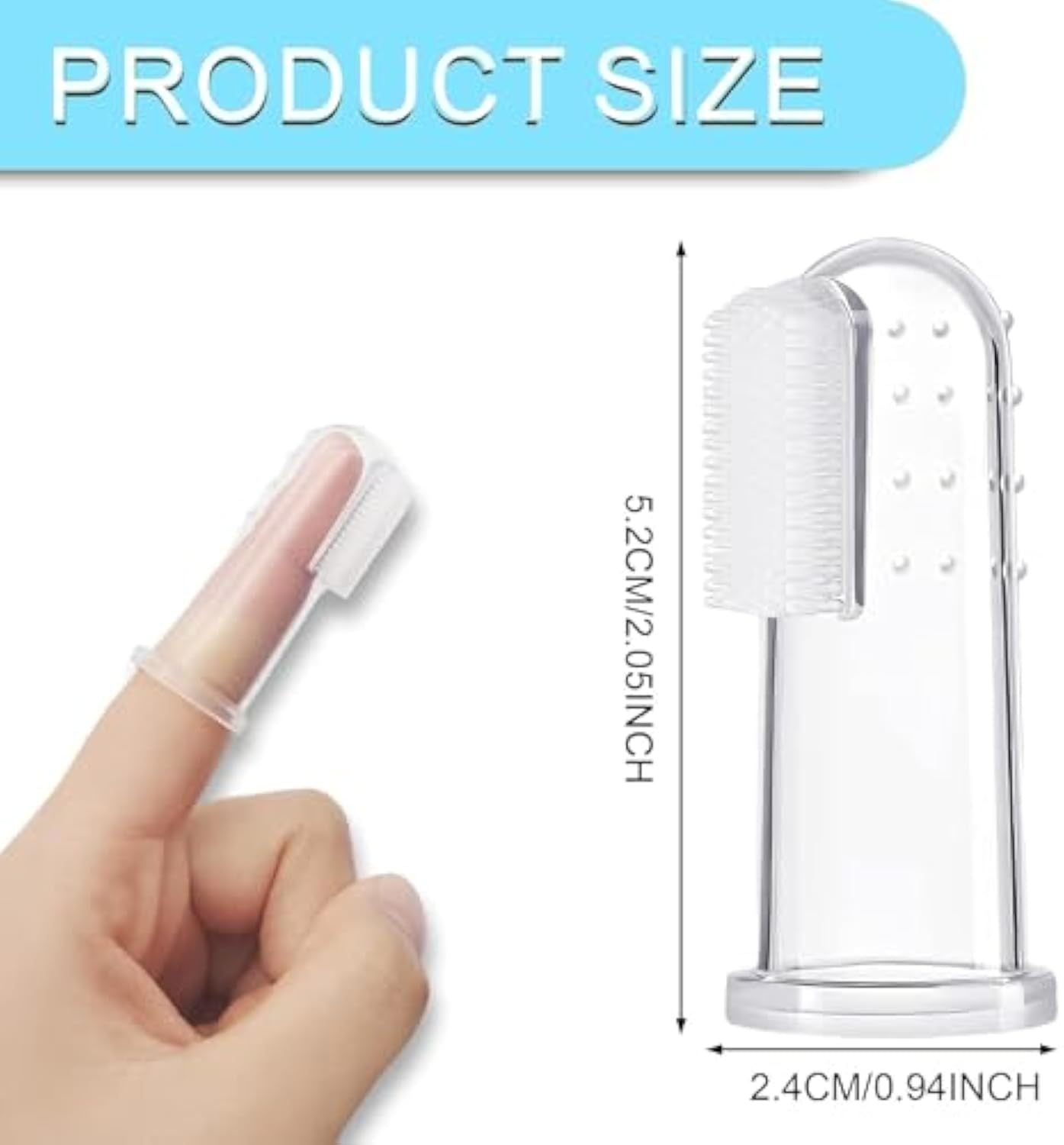 Pet Finger Toothbrush For Dogs Cats Extra Soft Silicone Bristles Professional Dog Toothbrush Cat Toothbrush Easy Teeth Cleaning For Dog Dental Hygiene