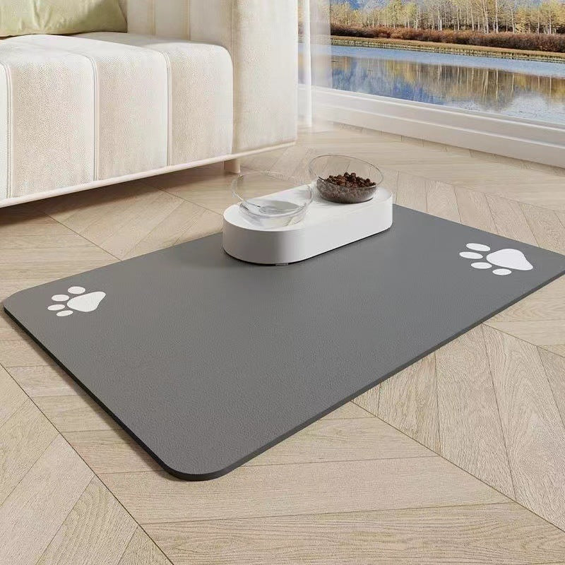 Pet Diatom Ooze Floor Mat Dogs And Cats Eating Mat Spill-proof Waterproof Quick-drying Placemat