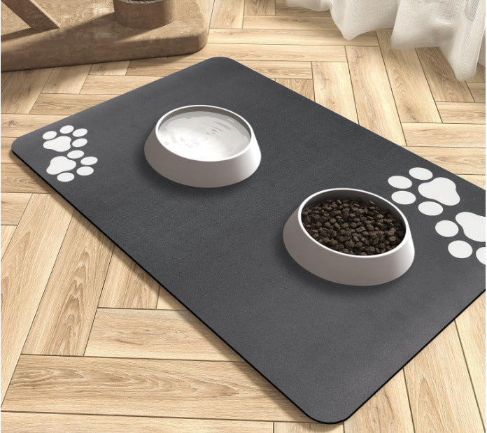 Pet Diatom Ooze Floor Mat Dogs And Cats Eating Mat Spill-proof Waterproof Quick-drying Placemat