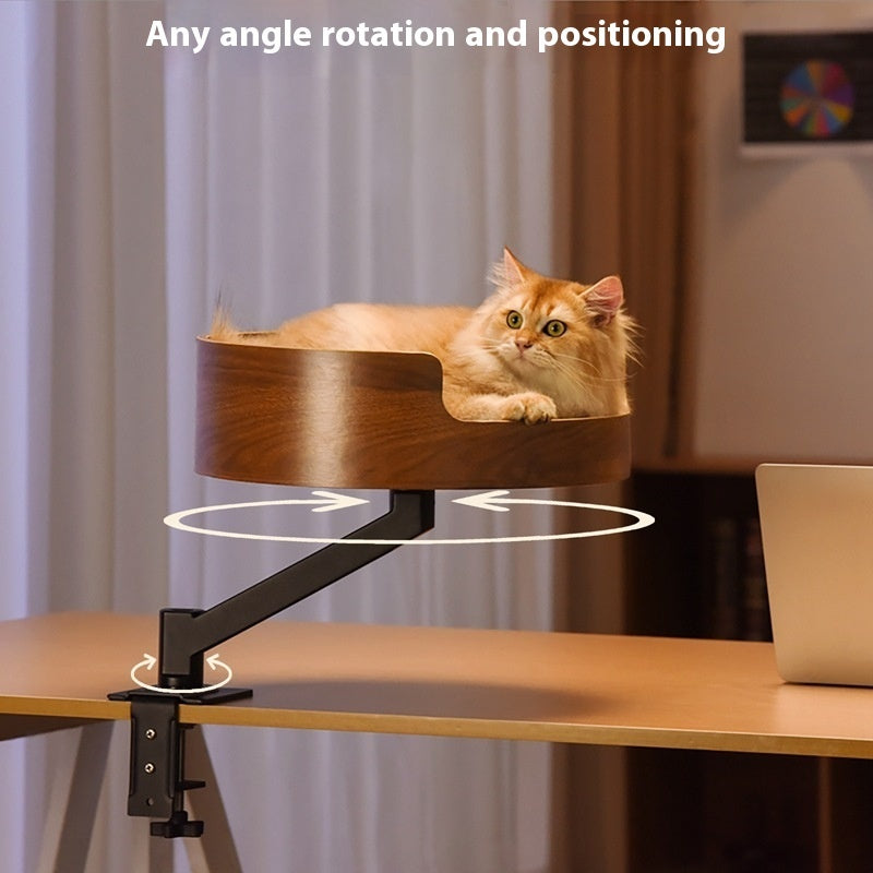 Desktop Cat Nest Suspension Desk Lifting Rotating Bracket Cat Climbing Frame Cat Nest