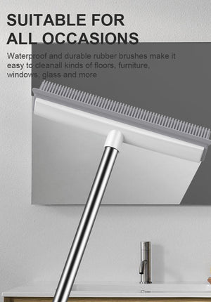 Pet Hair Rubber Carpet Rake Floor Soft Push Broom