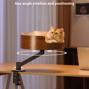 Desktop Cat Nest Suspension Desk Lifting Rotating Bracket Cat Climbing Frame Cat Nest