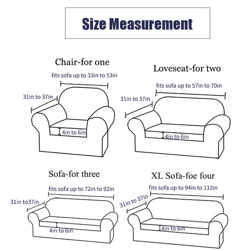 Solid Color Stretch Sofa Slipcover Modern Minimalist
